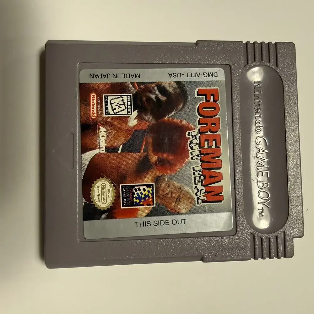 Foreman For Real Nintendo GameBoy 1995 (Cart Only) (Tested)